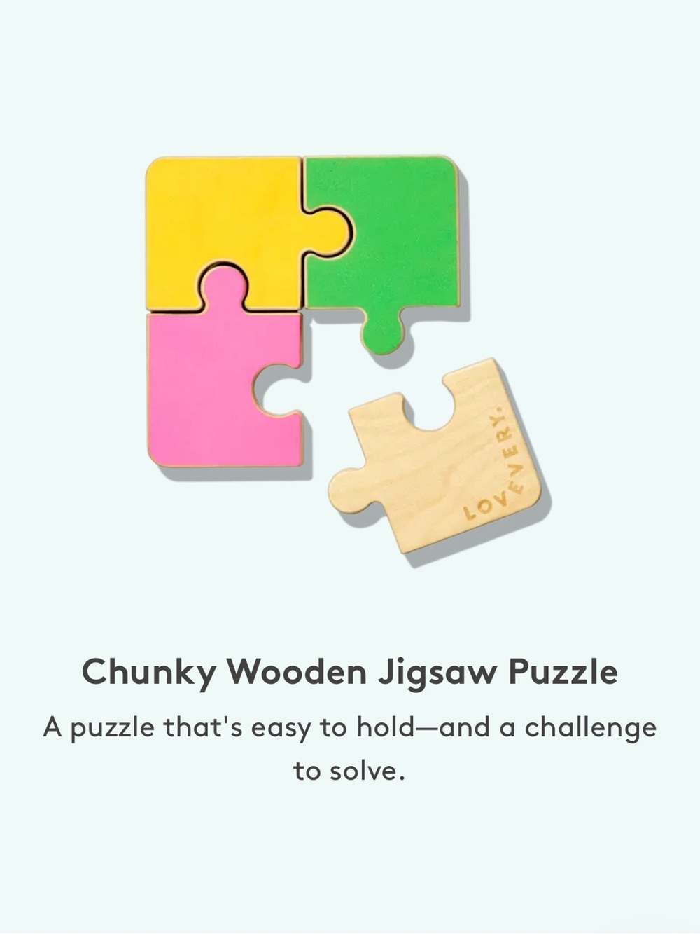 Lovevery Chunky Wooden Jigsaw Puzzle